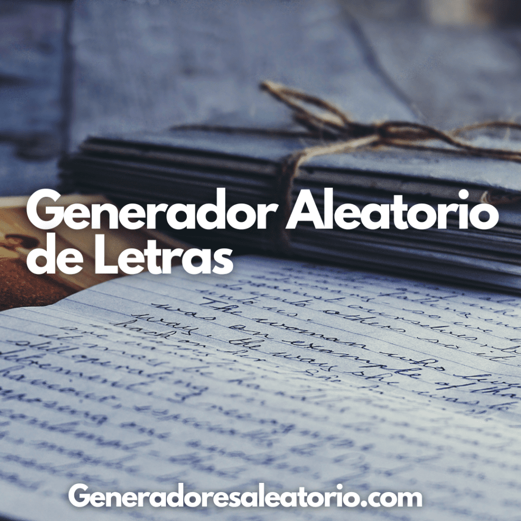 Generador Aleatorio de Letras